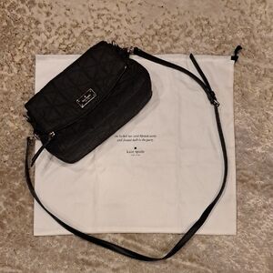 Kate Spade Wilson Road Quilted Miri Black Crossbody Bag With Dust Bag